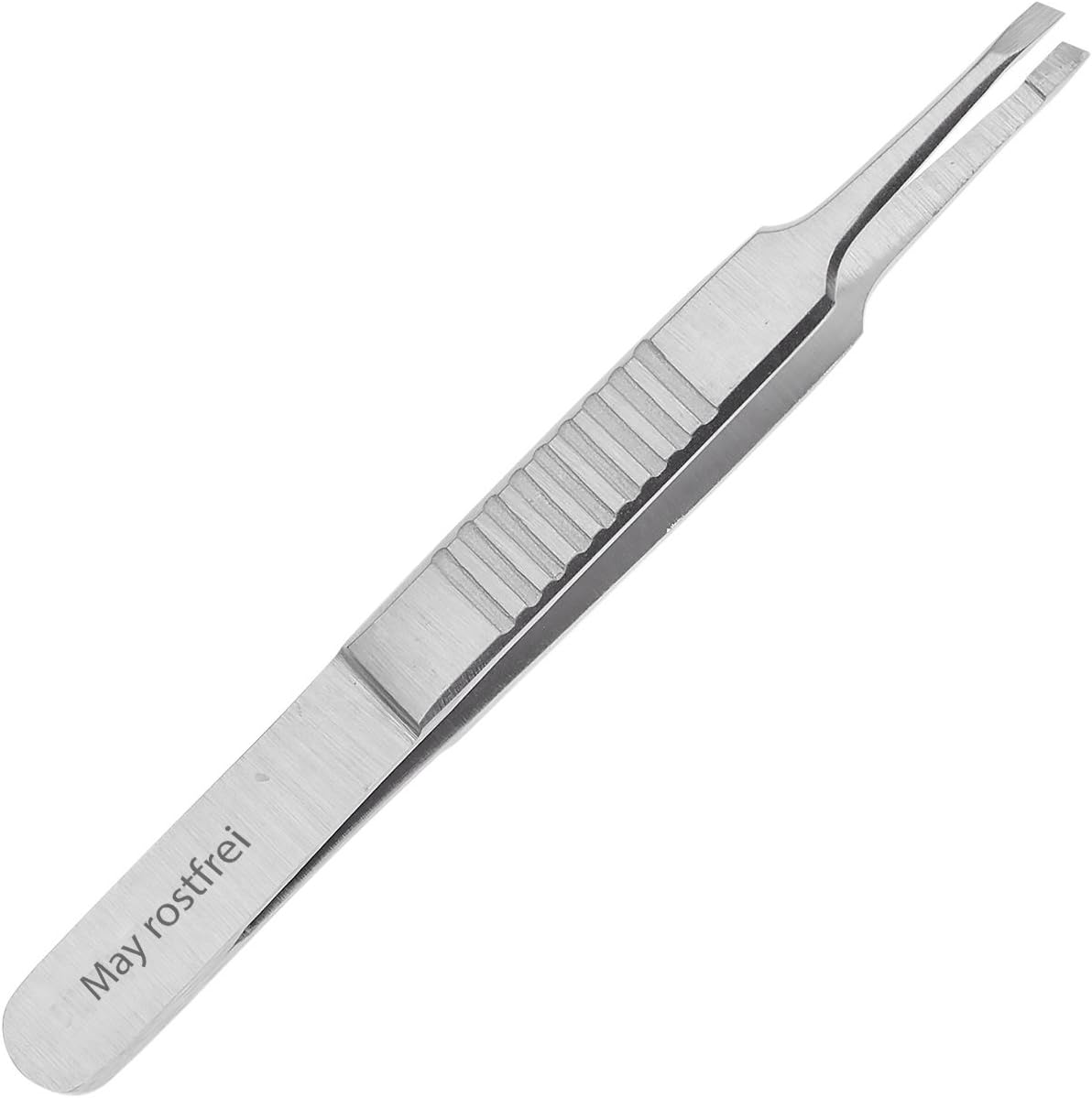 Eye Brow Tweezers - Epilating Forceps - Slanted Tip - 1.2 mm Width Tip - Extra Fine - Stainless Steel