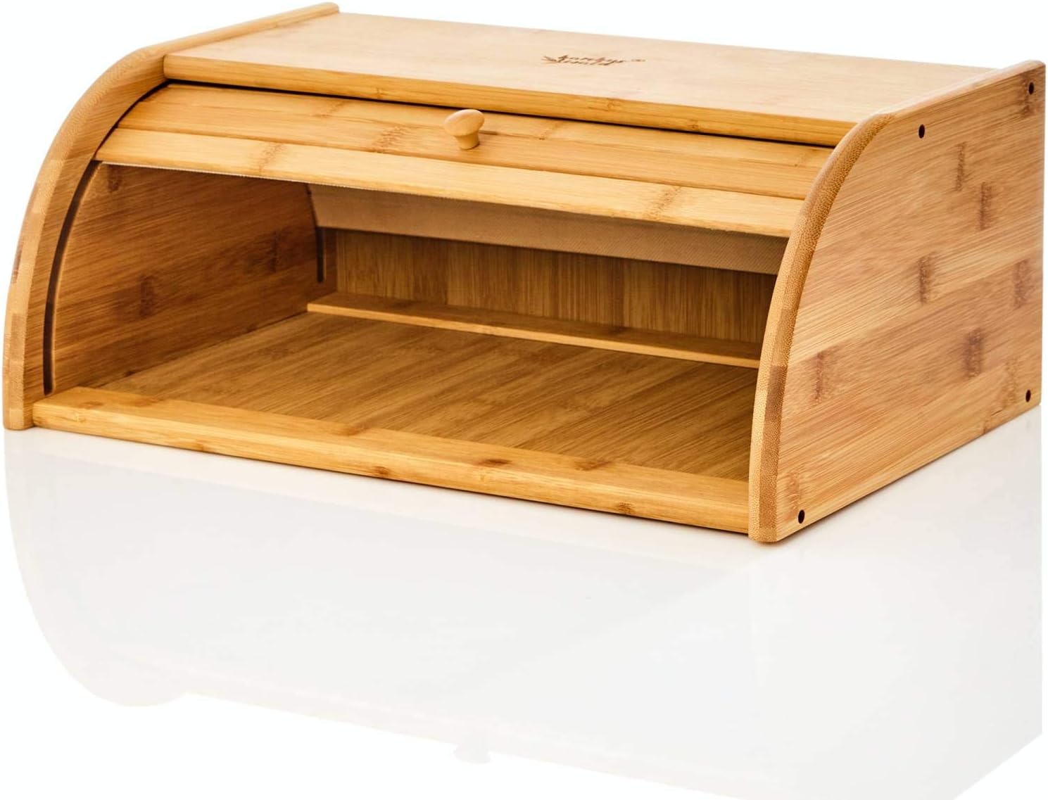 Brotkorb Modern Brotkasten HWC-B80, Brotkiste Brotbehälter Brotkorb Brotaufbewahrung Etagere Schwarz