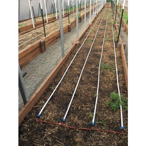 Blumat EasySoak 200' Automatic Watering Slow Soaker Hose System for Gardens, Greenhouses, and Farms - Flow Restrictor, Adapters, and Fittings Included