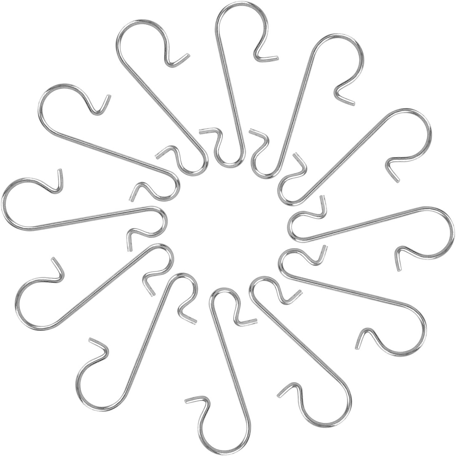 Ornament Hooks - 300 pcs Mini Christmas Ornaments Hooks, Metal Wire S-Shaped Hangers for Xmas Tree Party Balls Decoration Silver