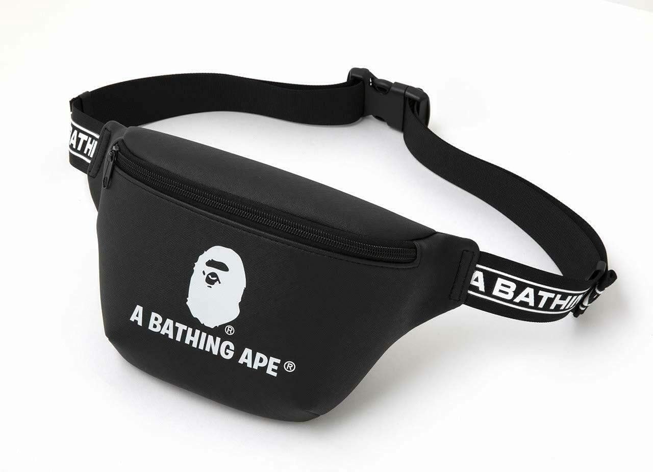 bape sling bag black