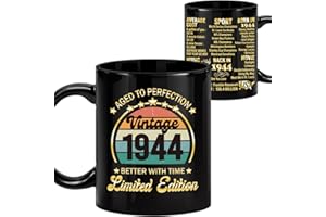 LEJIAJINW 80th Birthday Gifts for Him - 80th Years Old Birthday Gifts for Men - Vintage 80th Birthday Decorations for Men - 80th Birthday Gift Ideas for Women, 80th Birthday Gifts Presents Coffee Mug