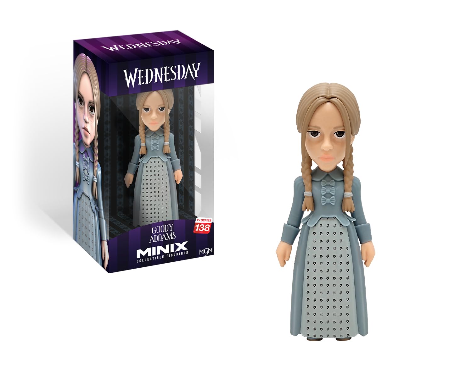 Bandai Minix Goody Addams Model | Collectable Goody Figure from the Wednesday TV Series | Bandai Minix Wednesday Toys Range | Collect Your Favourite Wednesday Figures From The Series