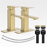 Casavilla Bathroom Sink Faucet, Brushed Gold