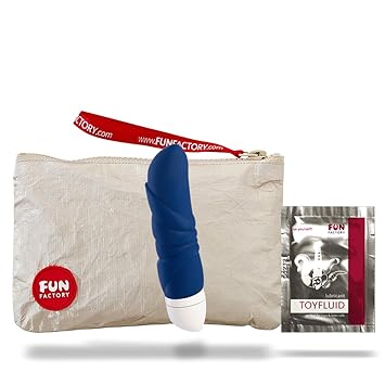 Fun Factory JAM blau Vibrator klein Anfänger (inklusive Tasche + Gleitgel)