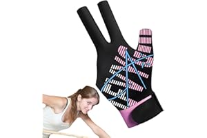 Professional Billiard Gloves, Pool Cue Unisex Sport Three Finger Gloves, Stylish Appearance Billiard Equipment for Amateur an
