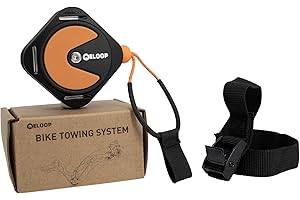 Eloop, Bicycle Towing Rope, Adult or Child Towing Leash, Retractable Bike Tow Rope Load Capacity 330 lbs/150kg
