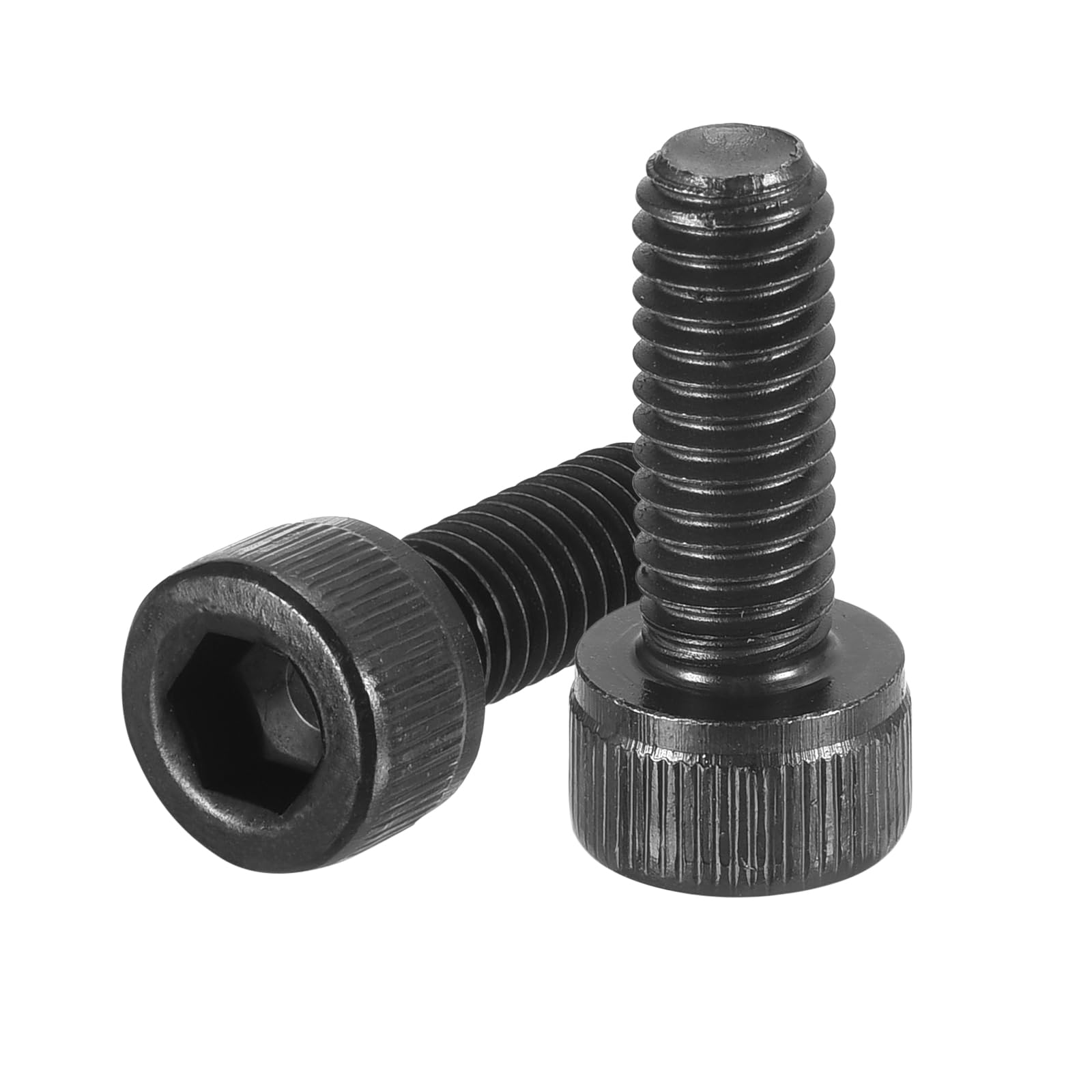 uxcell Hex Socket Bolts (M6-1x16), Grade 12.9 Carbon Steel Hex Socket Drive Screws, Black, 25 Pcs — image 1