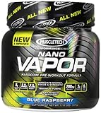 MuscleTech naNO Vapor Perforamance Series, Blue Raspberry, 1.15lb., Pre-Workout Powder with Citrulline Mallate