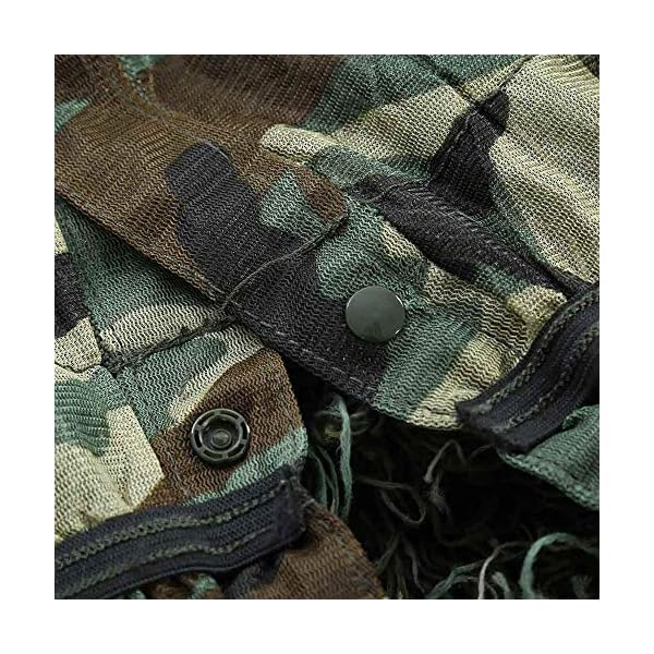 WZHCLOTHING Dschungeltarnung-Klage-Satz-Tarnungs-Umhang-Mantel Verwendbar Für Die Fotografie Vogelbeobachtung… – Bild 5