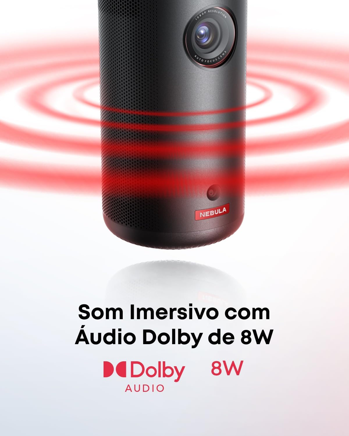 Nebula Capsule3 Mini Beamer, Smart Projektor, 1080p, WLAN, 200 ANSI-Lumen, Tragbarer Beamer, mit GTV, Netflix Vorinstalliert, Dolby Digital, 120-Zoll Bild,integrierter Akku, 2,5 Stunden Spielzeit 6