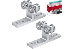 2 Pcs Electric Hoist Trolley for PA400 to PA1000, 4 Wheel Trolley Assembly for Use with 1-5/8" Wide and All 1-5/8" or Taller 