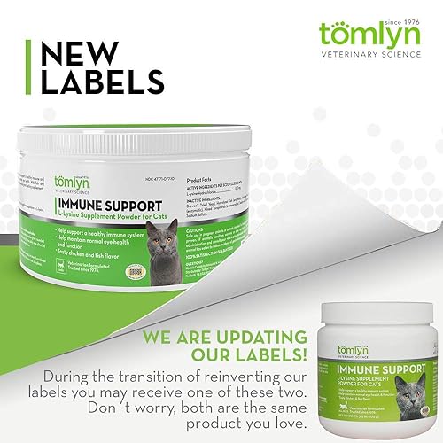Tomlyn Immune Support Daily L-Lysine Supplement, Fish-Flavored