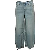Easel Boom Boom Jeans Lennox Barrel Crop Jean Light Wash / 9