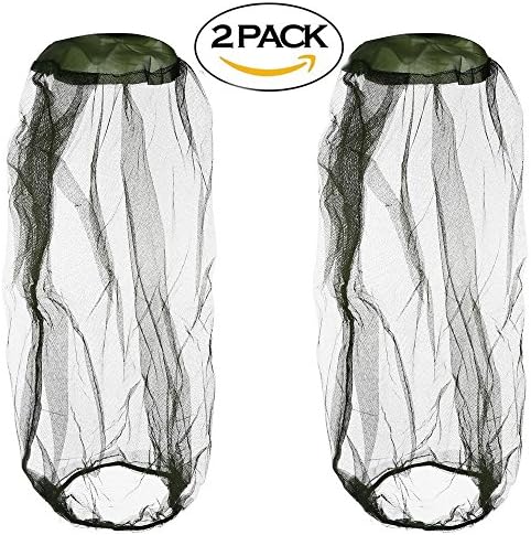 Beekeeping Beekeeper Anti-mosquito Bee Bug Insect Fly Mask Cap with Head Net Mesh Protective Cover Mask Face for Outdoor Fishing Equipment ,Pack of 2