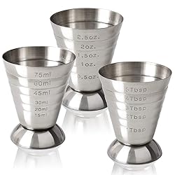Cozihom Stainless Steel Measuring Cup, 2.5 oz, 75