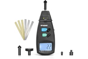 GOYERRNES Digital Tachometer 2.5~99,999 RPM Measuring Range Photoelectric Laser Meter Tachotester