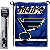 St. Louis Blues Garden Flag with Pole Stand Holder