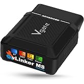 Vgate vLinker MS Bluetooth OBD2 Car Scan Tool for iPhone/iOS, Android &amp; Windows, Supports Multiple CAN Protocols (GMLAN, MS CAN, CH CAN, LS CAN)