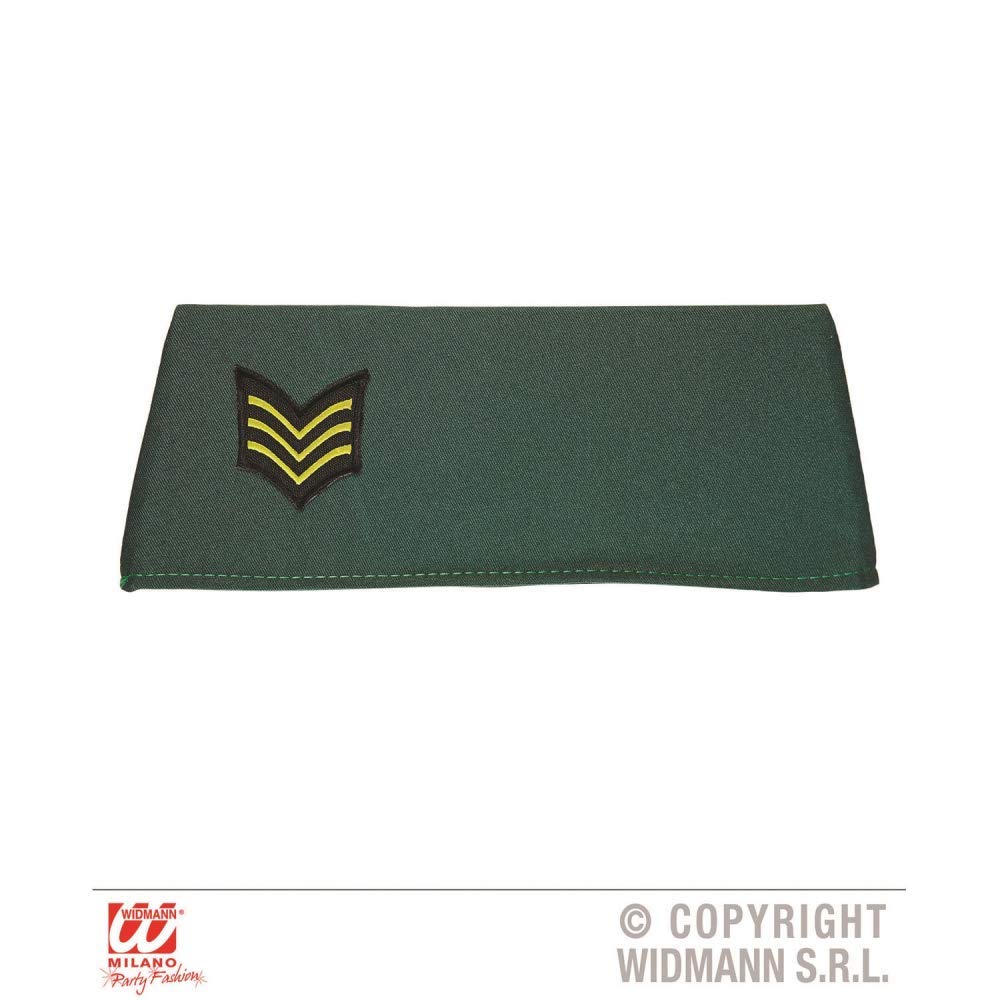 Adult Army Officer Side Cap Fancy Dress Accessory
