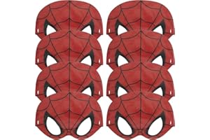 Spiderman Party Masks, 8ct