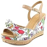 Clarks Amelia Joyce Women Open Toe Canvas Wedge Sandal