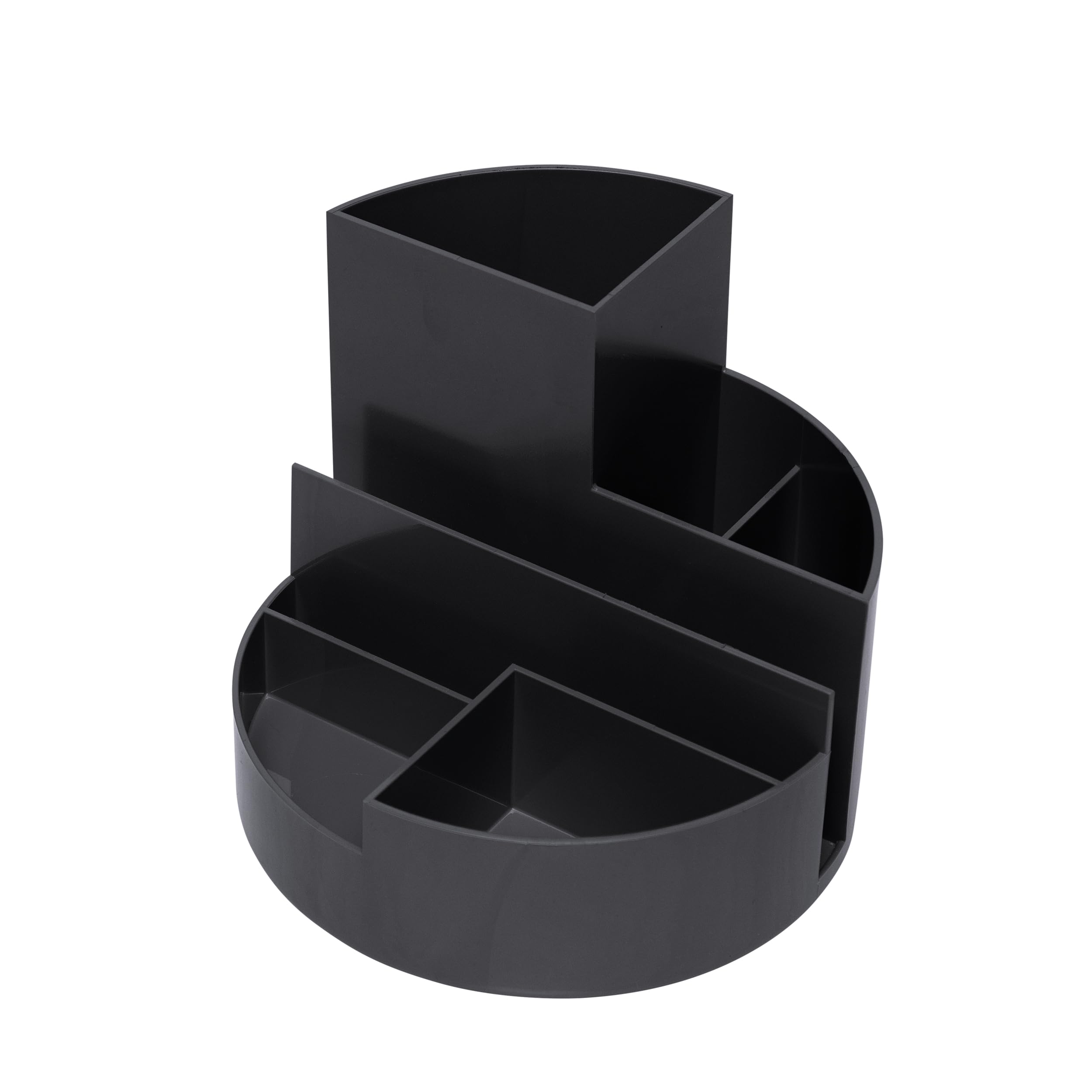 Maul 140 x 125 mm Round Box ,desk organiser, 6 compartments, the original from Germany- Black — image 1