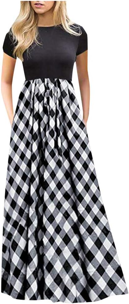 Ulanda Elegant Women's Maxi Dress Floral Printed Autumn Long Sleeves Casual Tunic Long Maxi Dress …