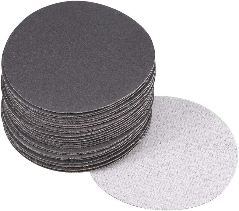 TA-VIGOR 30Pcs 75mm Wet and Dry Sanding Discs, 600 Grit 3 Inch Hook and Loop Sandpaper Electrostatic Sand Planting Silicon Carbide Sanding Discs