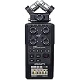 Zoom H6 All Black (2020 Version) 6-Track Portable Recorder, Stereo Microphones, 4 XLR/TRS Inputs, SD Card, USB Audio Interfac
