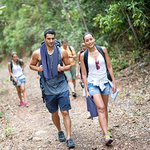 Bessport Microvezel handdoek/4 maten, absorberend, ultralicht, antibacterieel, sneldrogende sporthanddoeken… - Image 7