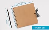 Styloo Square Brown Scrapbook Album 50 Sheets 20x20 cm Kraft Paper view 5
