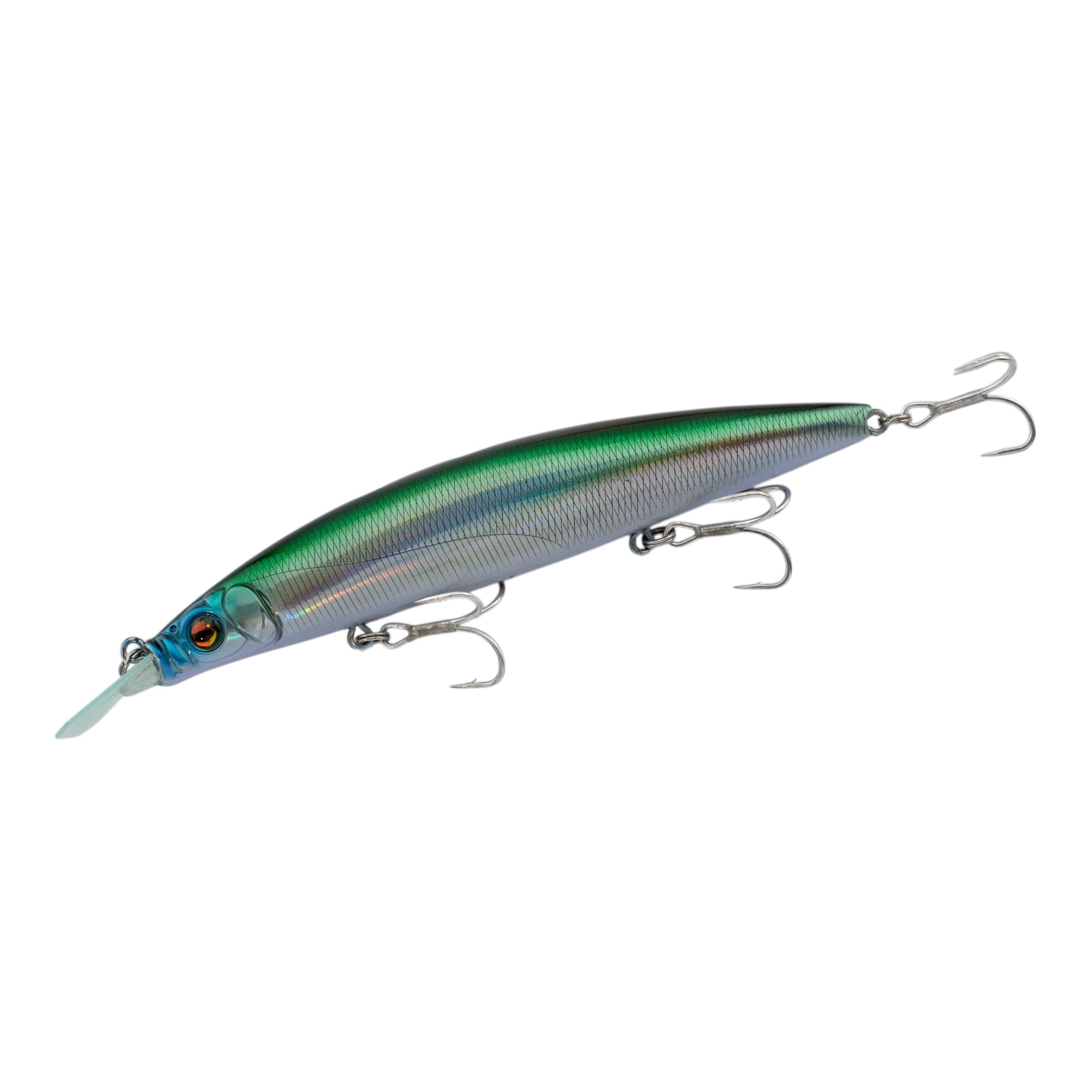 momolures - Bass lures ZODIAC 120 SW 22g super long cast sinking minnow for saltwater game fishing (LASER CRUISING BLUE)