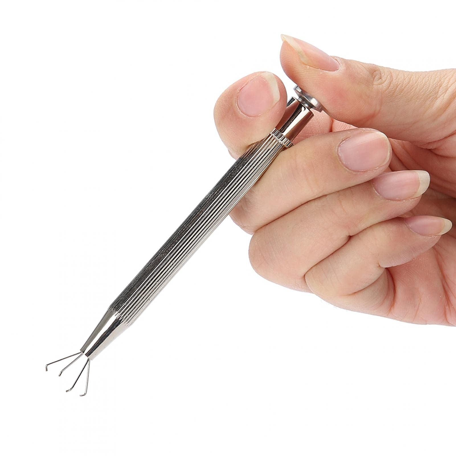 Jewelry Pick Up Tool, Bead Grabber, Catcher Grabber Holder Tweezers Jewelry Making Accessory, for beads, jewels, small Screw, etc