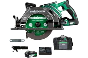 Metabo HPT 36V MultiVolt 7-1/4 Inch Rear Handle Circular Saw, Cordless Circular Saw with 36V Battery, Lightweight Design, 53° Bevel Capacity, Brushless Motor, Electric Brake, C3607DWA
