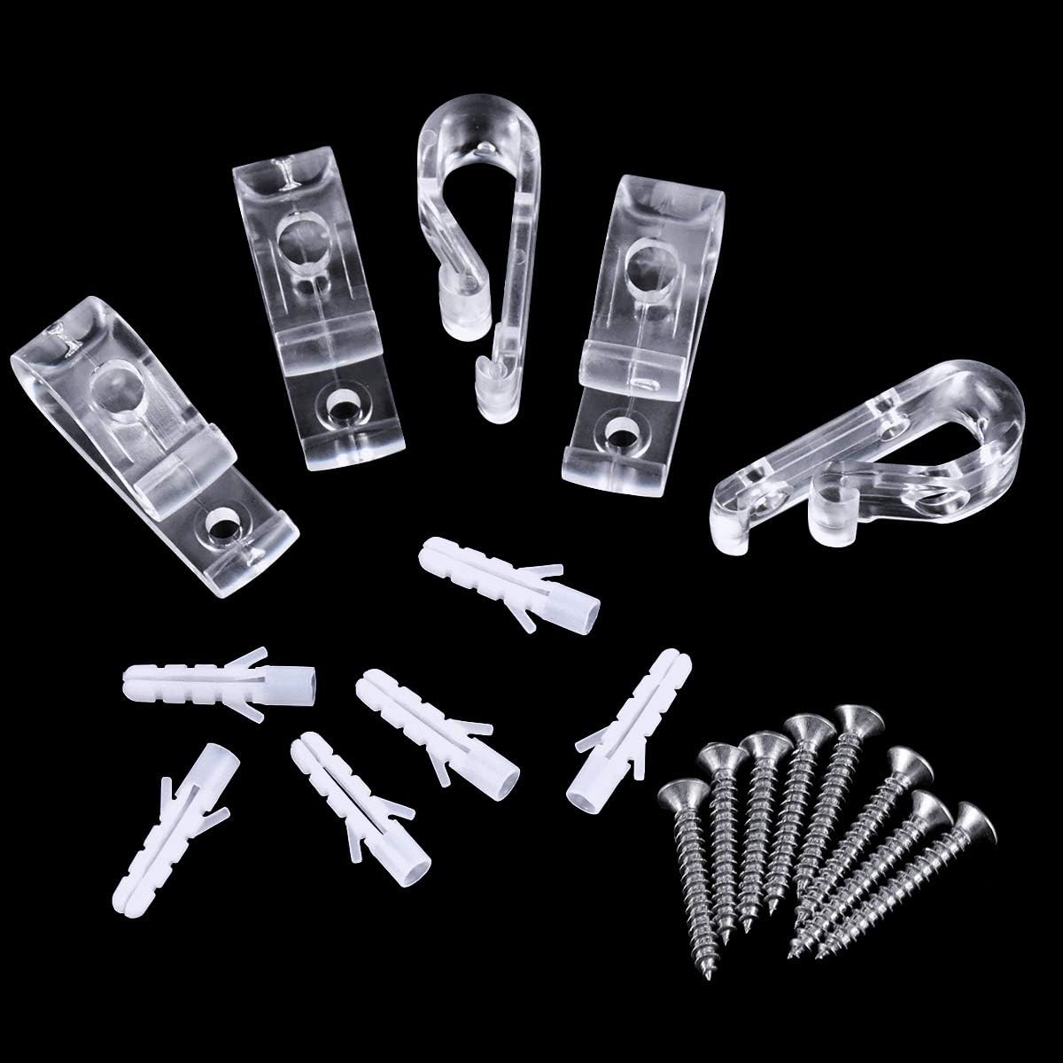 WEONE 8PCS Child Safety PClips, Blind Safety Clips for Cord, Clear