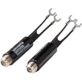 Matching Transformer, Ancable 2-Pack Nickel Plated - 75 Ohm to 300 Ohm Adapter - UHF/VHF/FM Balun Transformer - Antenne Trans