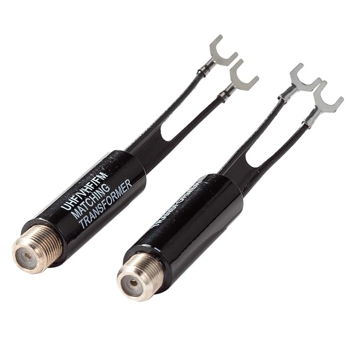TV Antenna Transformer, Ancable 2Pack Indoor 300 Ohm to 75