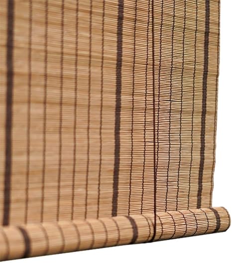 Amazon De Bambusrollo Braun Raffrollo Bambus Roll Up Jalousie Indoor Fenster Sichtschutz Rollos Sonnenschutz 60 Alle Grossen 45 130 Cm Breit Und 80 200 Cm Hoch Grosse 120x160cm Raffrollo 200 Cm Breit
