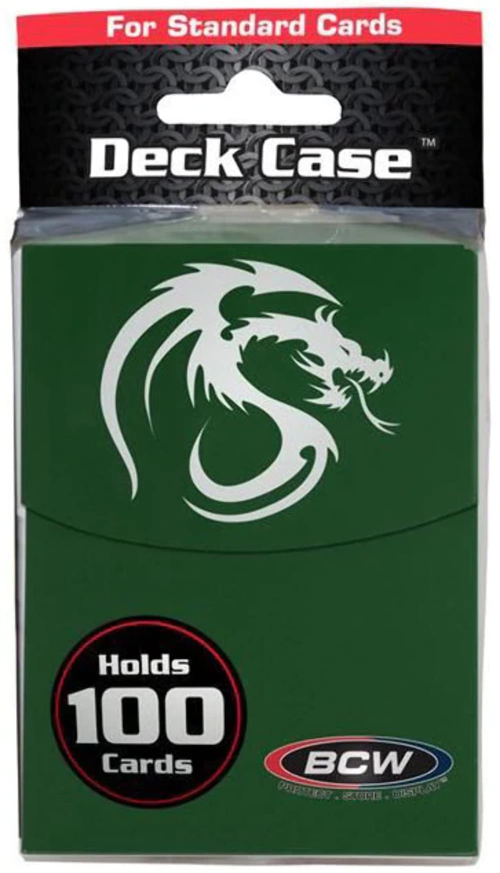 1 BCW Deck Box / Case - Green - Holds 100 Cards