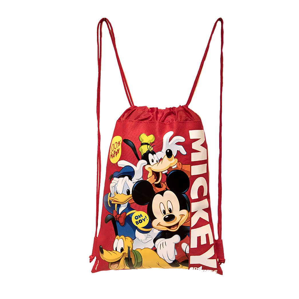 Disney Mickey Mouse and Friends Drawstring Backpacks 3 Pack Drawstring