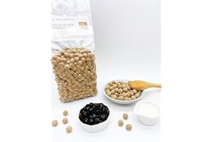 FANALE US Boba Co Unsweetened Tapioca Pearl, Easy to Cook, Tapioca Boba Balls for Tea Milk, Coffee & Dessert Topping, Fresh Made in USA, Brown Sugar Flavor, 1 Pound (Pack of 1)