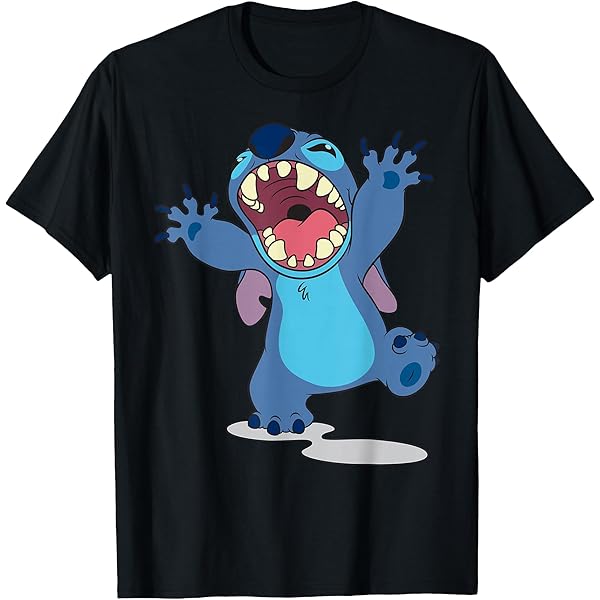 Amazon.com: Disney Lilo & Stitch Nope Not Today Grumpy Stitch T