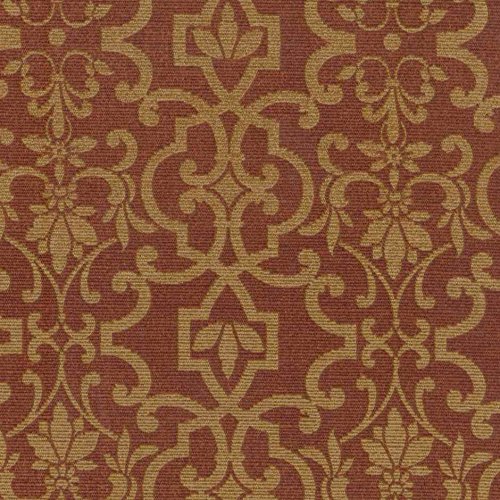 Blazing Needles Outdoor Spun Poly 19-Inch by 42-Inch by 3-1/2-Inch Bench Cushion, Vanya Paprika