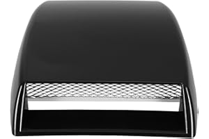 CALLARON Car Hood Vent 10x7.1x1.3inch Universal Car Hood Scoop Simulation Decorative Air Outlet Car Hood Metal Carbon Fiber Replacement Bonnet Vent Cover Sticker Air Outlet Cover