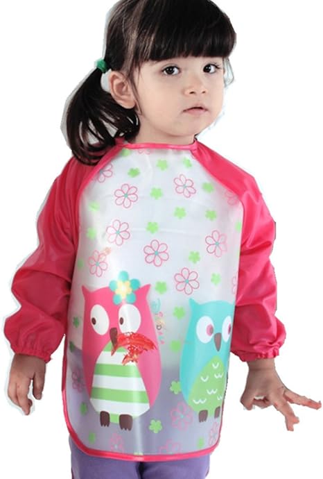 Blouse Peinture Enfant 10 Ans Tablier Peinture Enfant Manches Longues - Imperméable Polyester PVC - 6-12 Ans - Poche Rangement Protection Vêtements Enfants