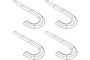 FOMIYES Christmas Flower Wreath Frame 4Pcs Candy Cane Shape Wreath Frames, Wire DIY Loop, J Letter Flower Hanging Loop Rings for Christmas Valentines New Year Party 11.79 x 7.07in