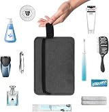 lmytdo Toiletry Bag for Men Waterproof Travel Shaving Bag Gray 22x6x15 cm view 6