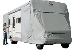 Classic Accessories Overdrive PermaPRO Deluxe Class C RV Cover, Fits 32' - 35' RVs - Lightweight Ripstop and Water Repellent 