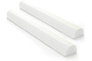 Shinnwa Bed Bumpers for Toddlers (2-Pack) Memory Foam Rail & Adults, Safety Guard Queen, King, Full Bed, Sleep Long Pillow Pads with Non-Slip Bottom Machine Washable Cover